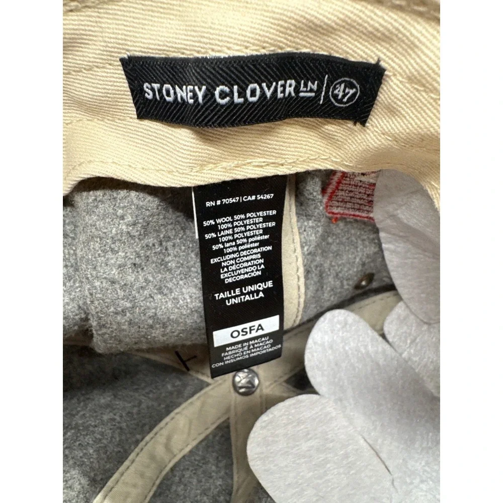 Houston Texans Adjustable 47 Clean Up Cap HTX Stoney Clover Grey Wool Blend OSFA - Picture 5 of 6